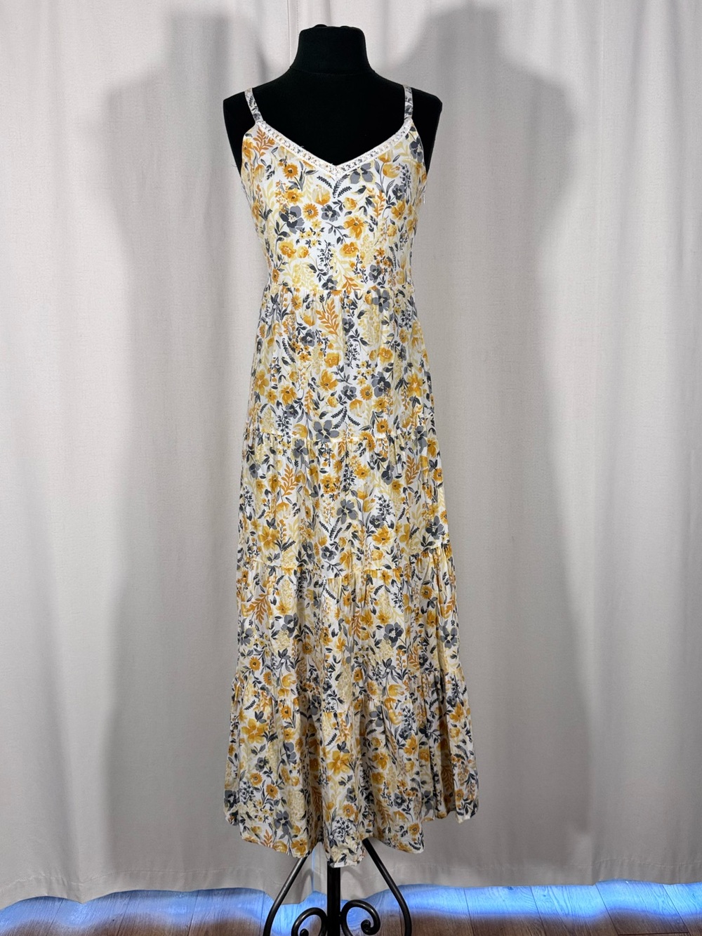 Joie Yellow Floral Maxi Dress - Picture 3 of 8